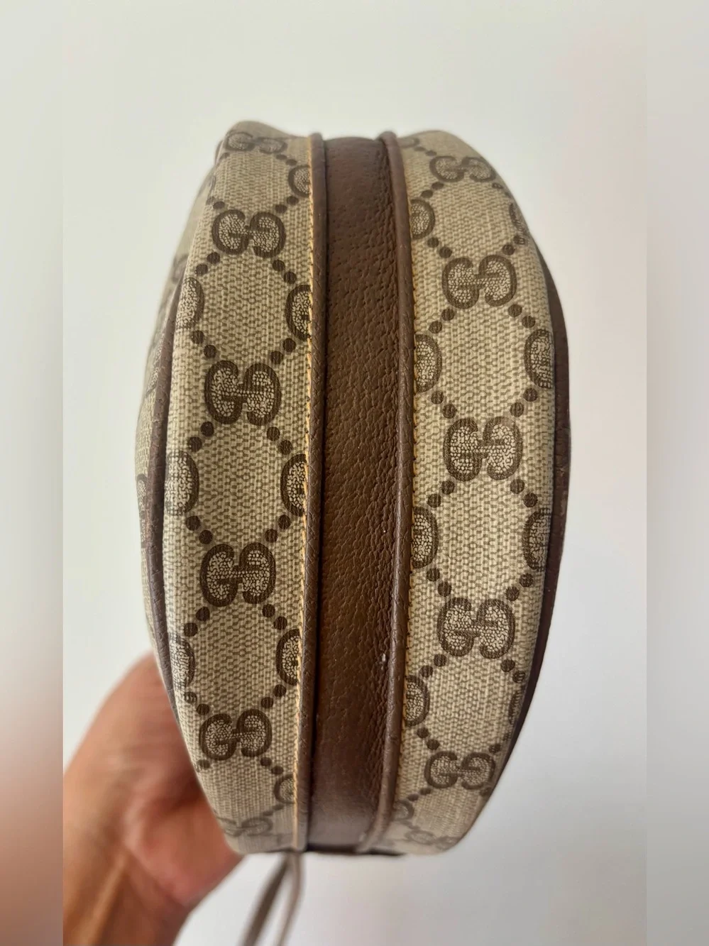 RARE Vintage GUCCI Canteen Crossbody Bag Monogram GG w/Dustbag